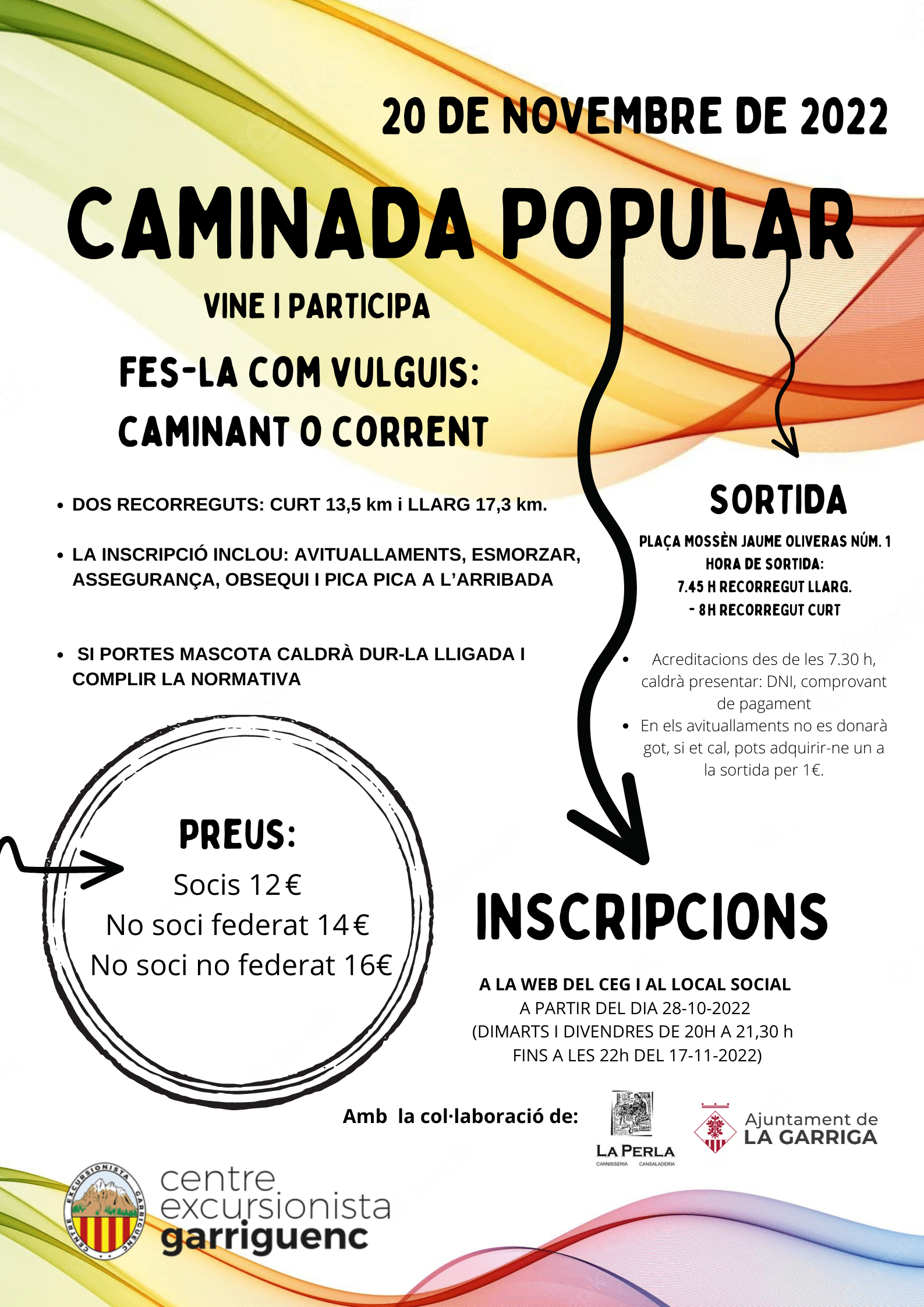 El CEG organitza la seva caminada popular