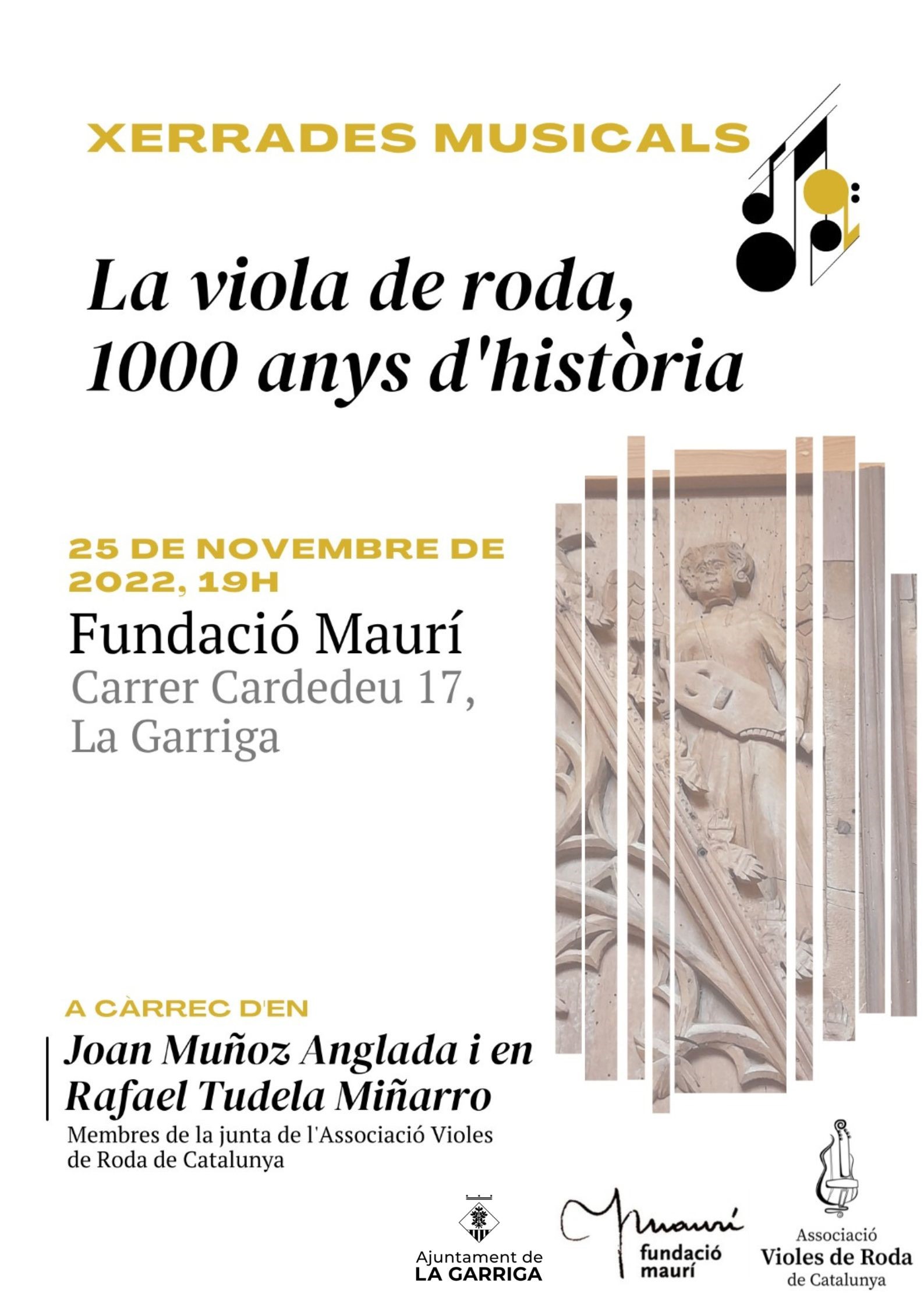 Xerrada concert sobre la viola de roda, a la Fundació Maurí