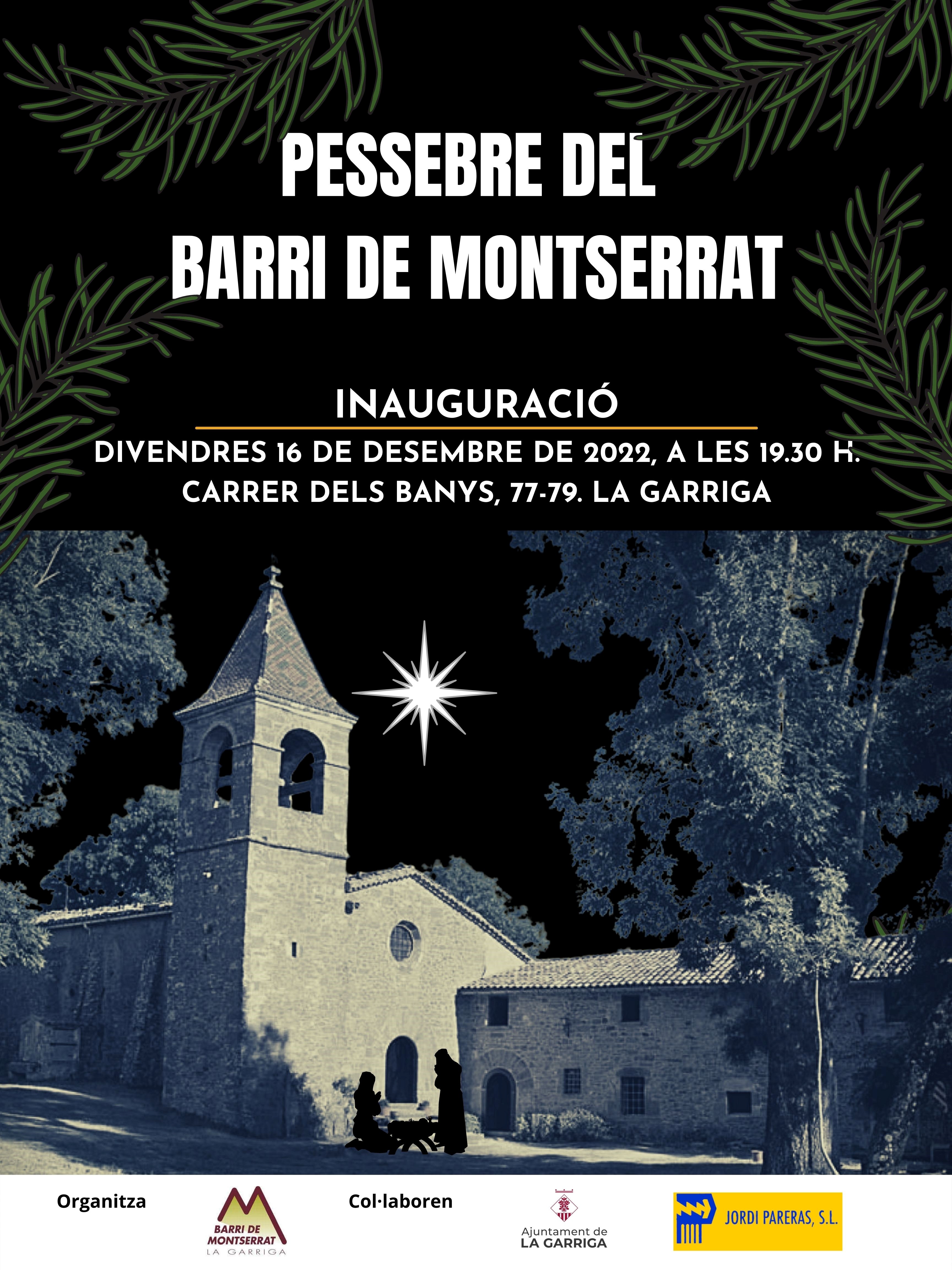 Inauguració del pessebre del barri de Montserrat
