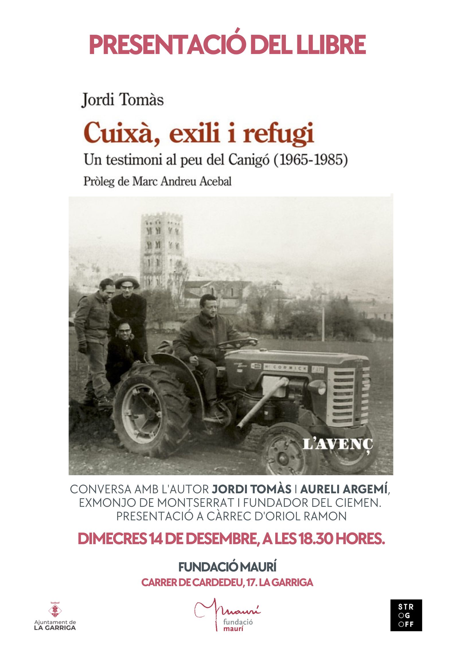 Presentació del llibre 'Cuixà, exili i refugi'