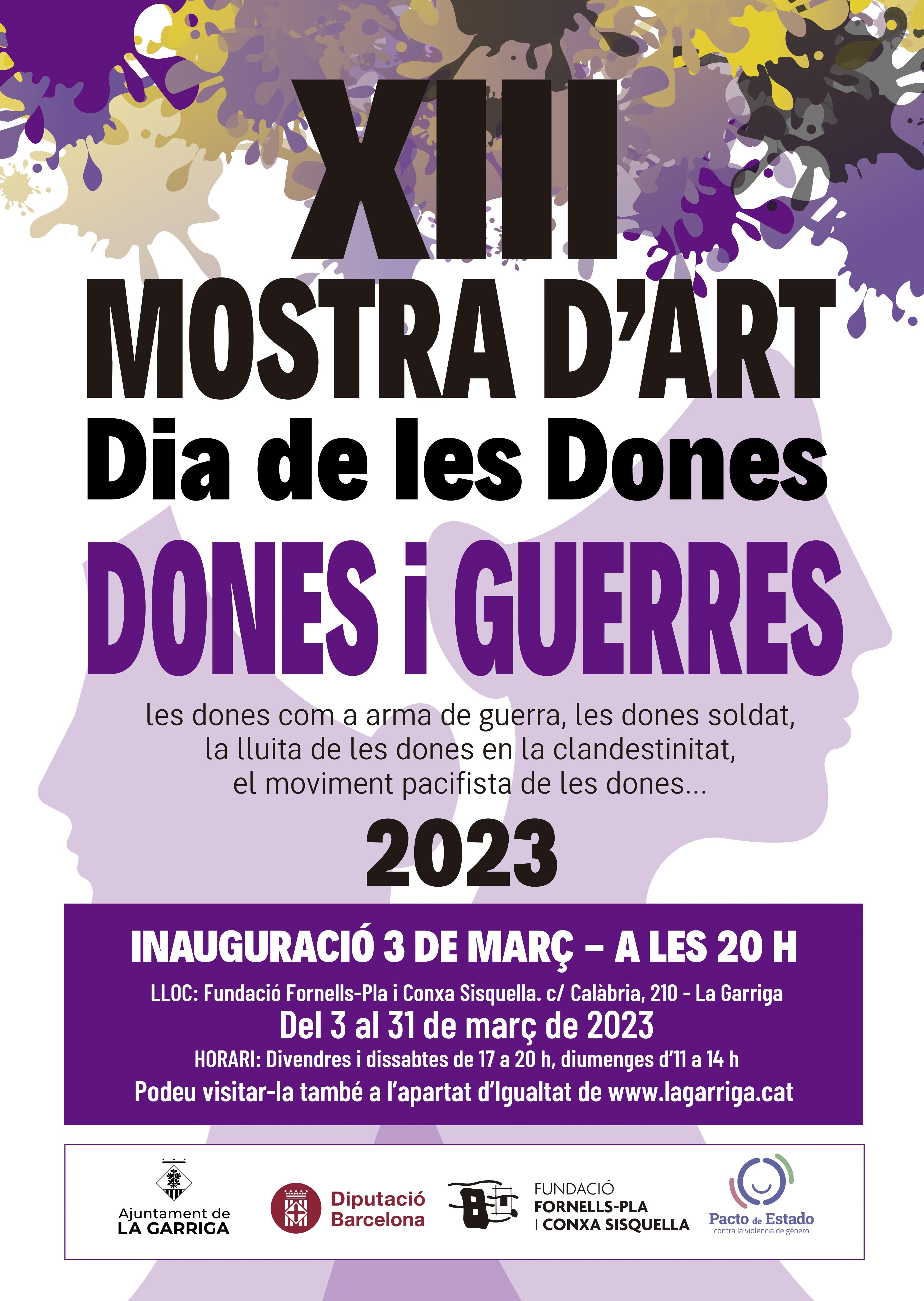 Inauguració de la XIII Mostra d'Art del Dia de les Dones: Les dones i les Guerres