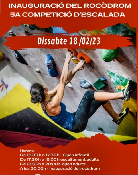 5a Competició d'Escalada i inauguració del rocòdrom 