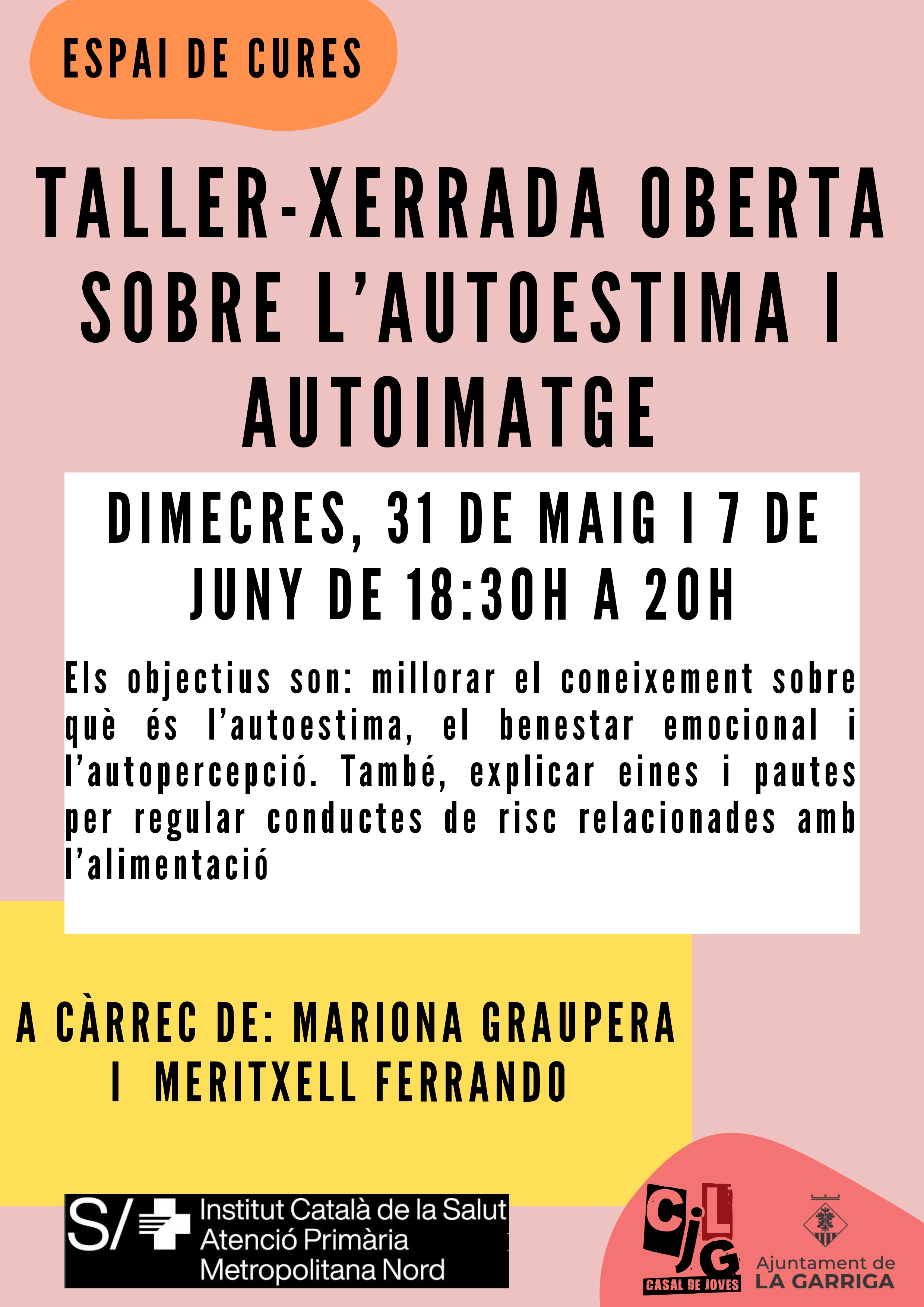 Taller-xerrada sobre autoestima i autoimatge