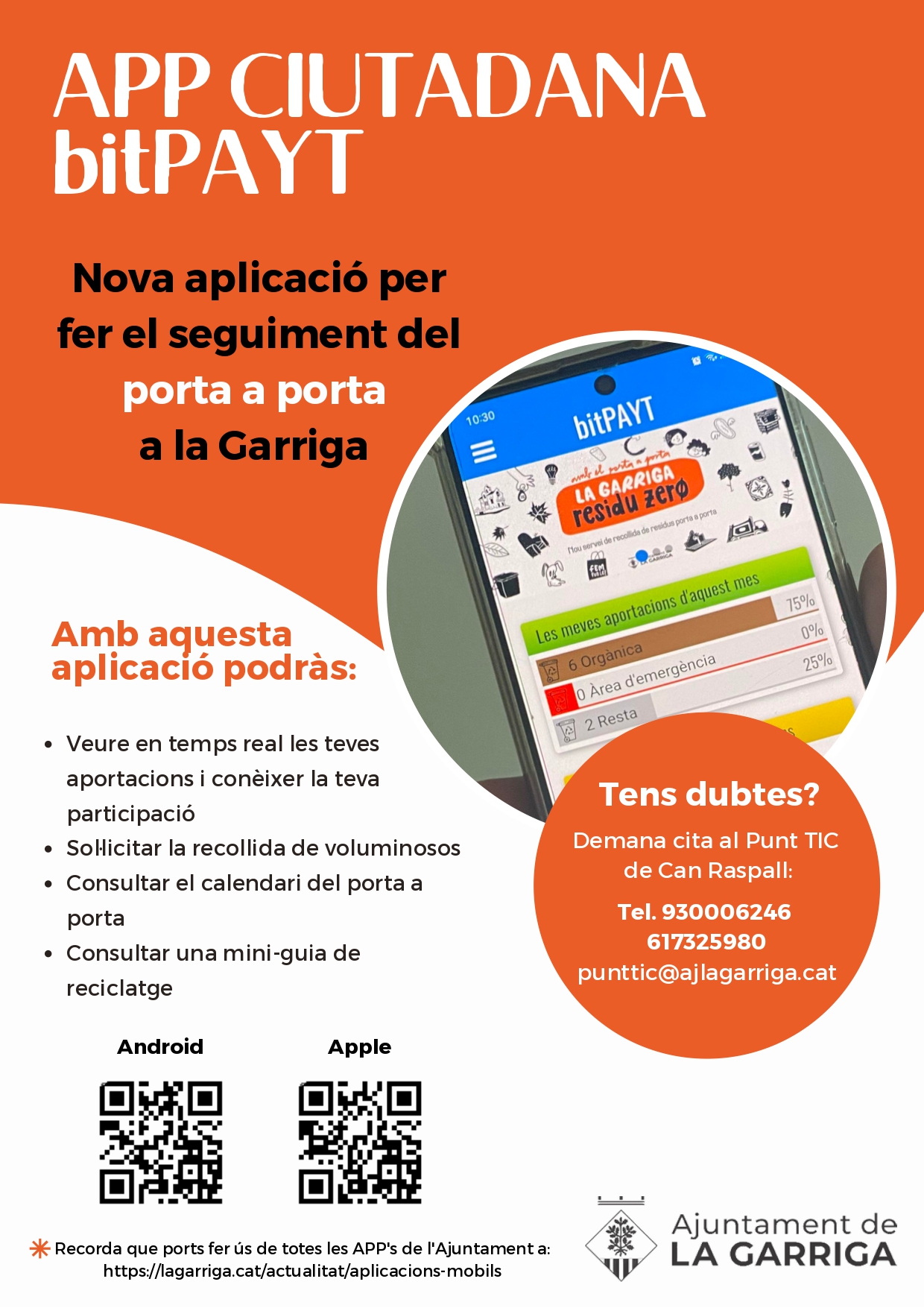 Vine i t'ajudem a descarregar-te l'app del porta a porta!