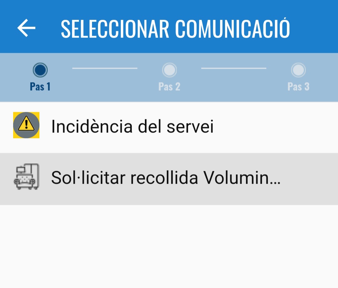 Novetats a l'app del porta a porta