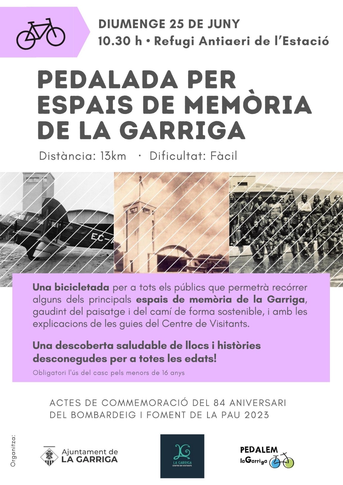 Pedalada pels espais de memòria