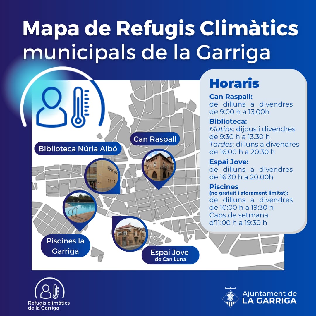 refugis climàtics municipals la Garriga