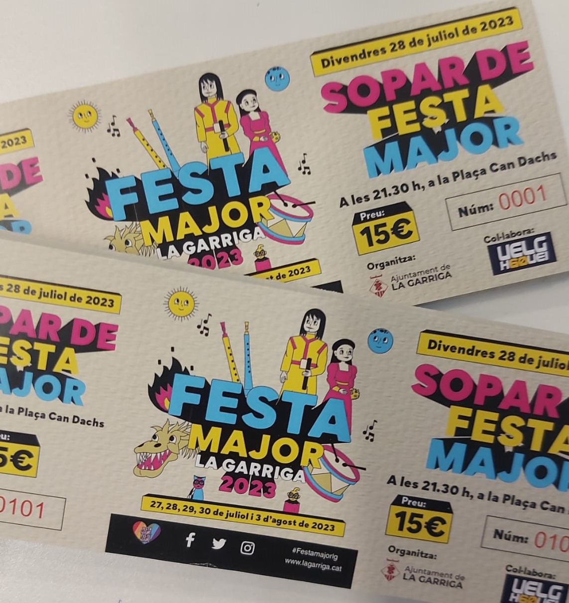 Reserves i compra d'entrades de Festa Major