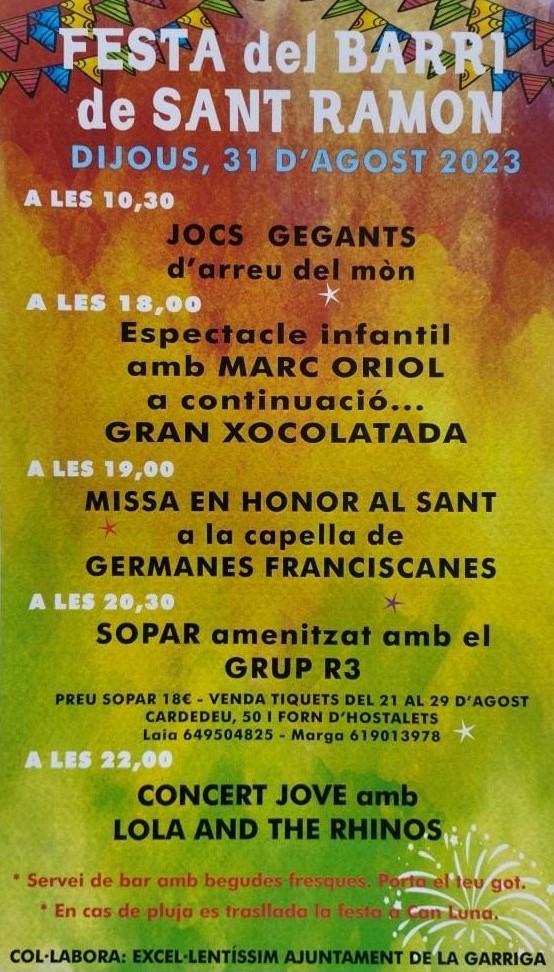 Festa del barri de Sant Ramon