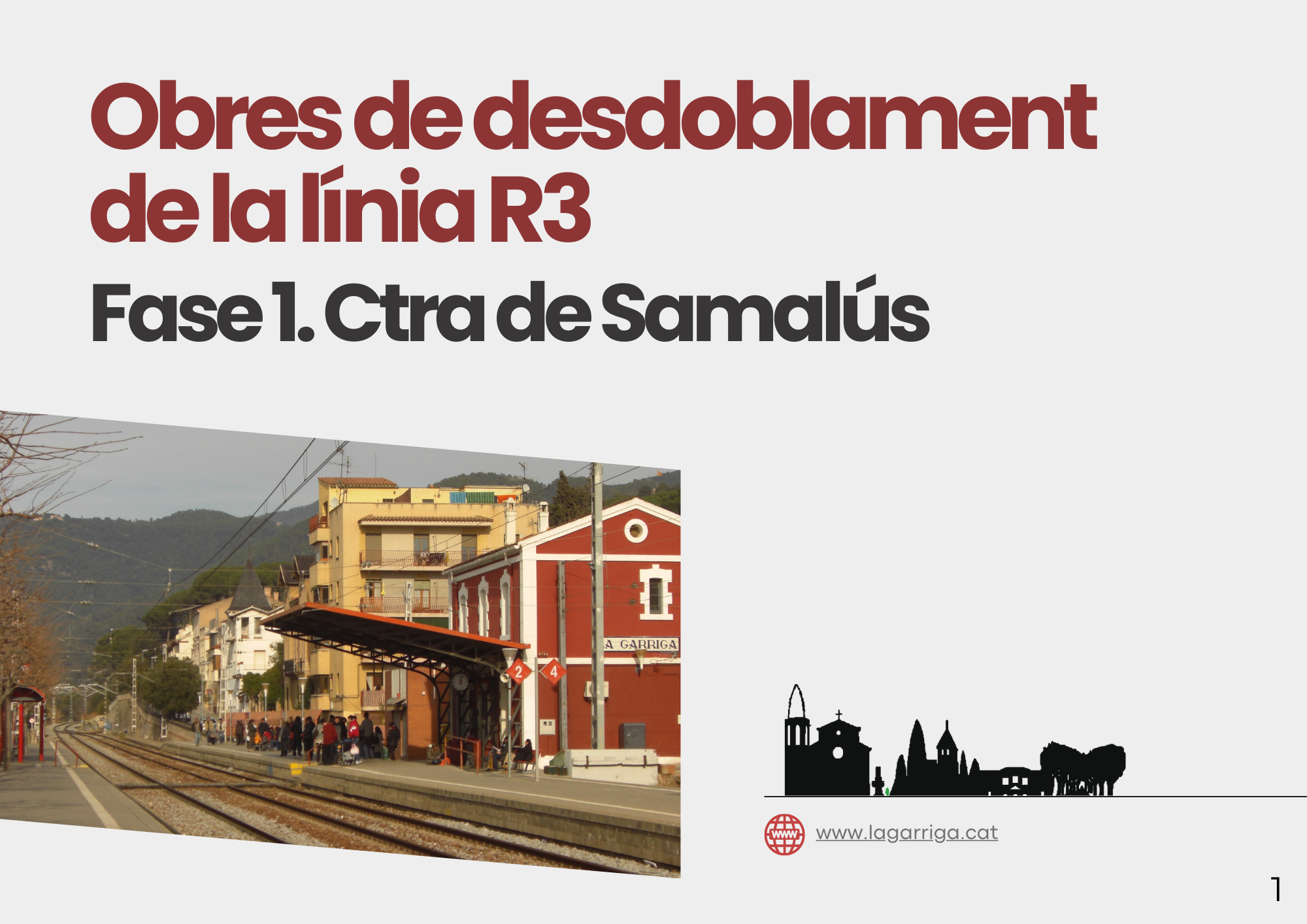 Inici del primer tram d'obres a la ctra de Samalús