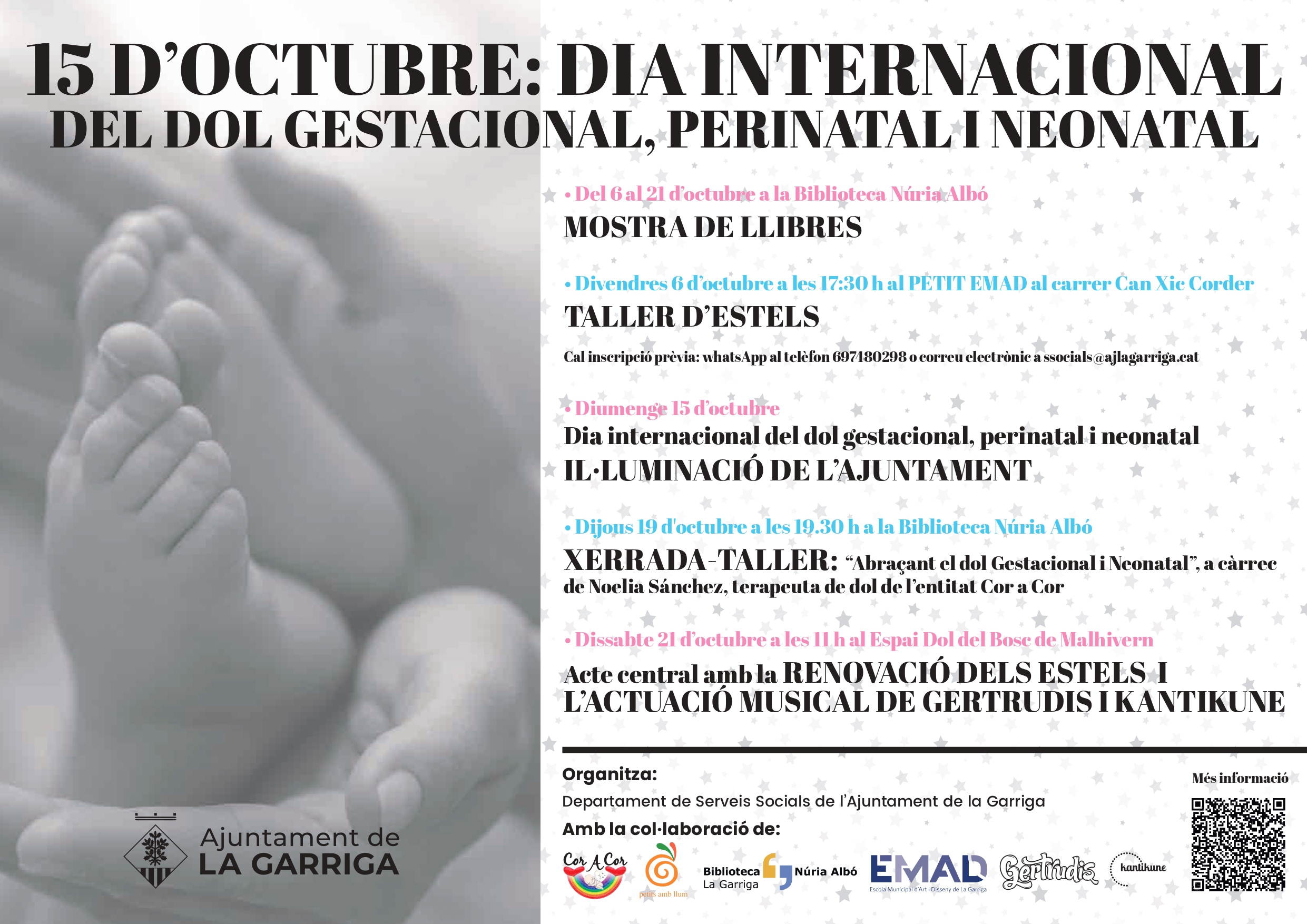 La Garriga commemora el Dia del Dol Gestacional, Perinatal i Neonatal