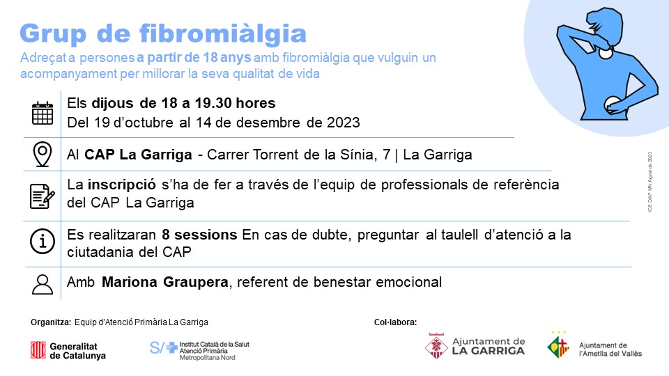 Grups de gestió emocional i de suport a la fibromiàlgia