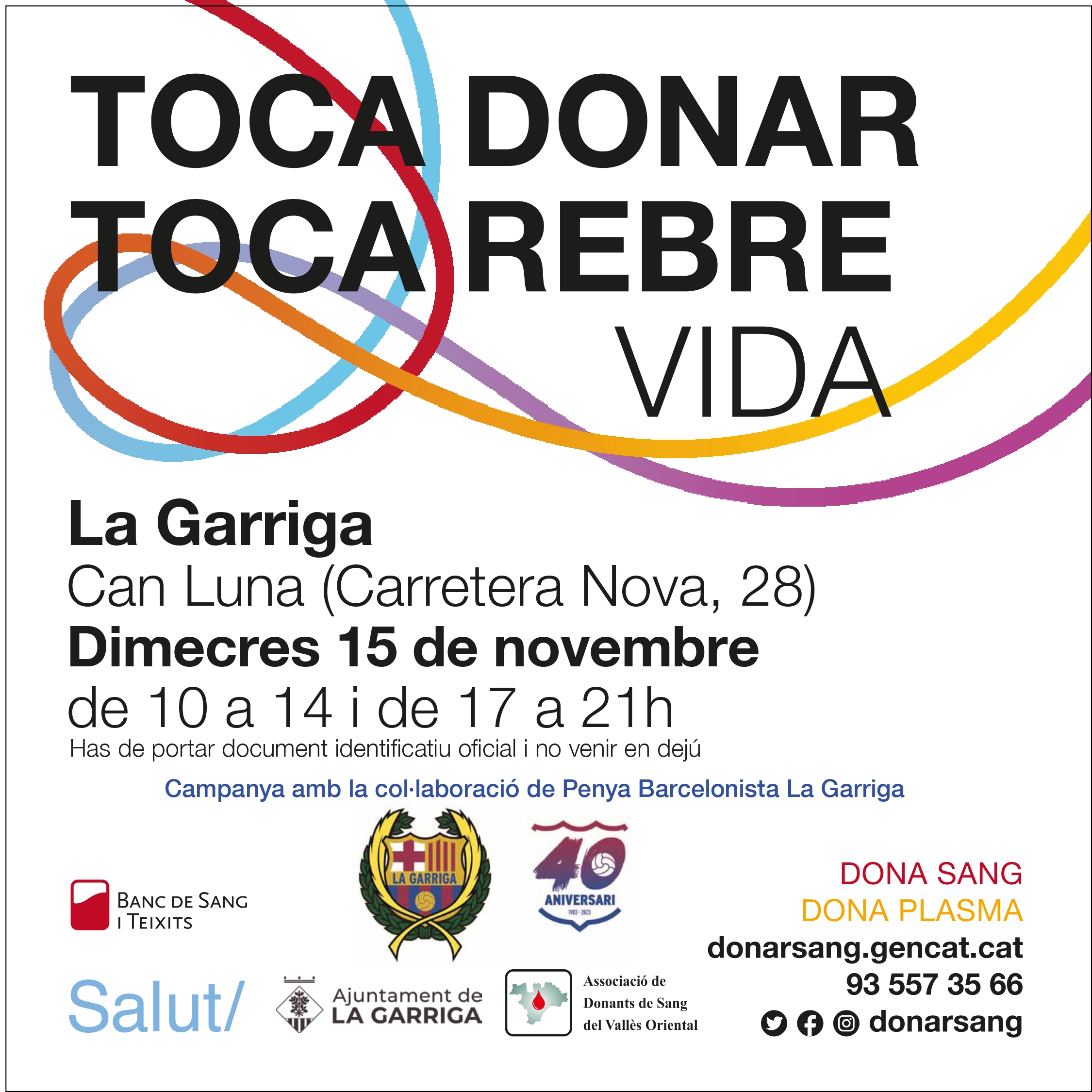 Donació de sang a Can Luna la Garriga
