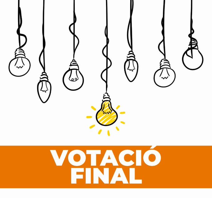 Vota els 3 projectes del pressupost participatiu