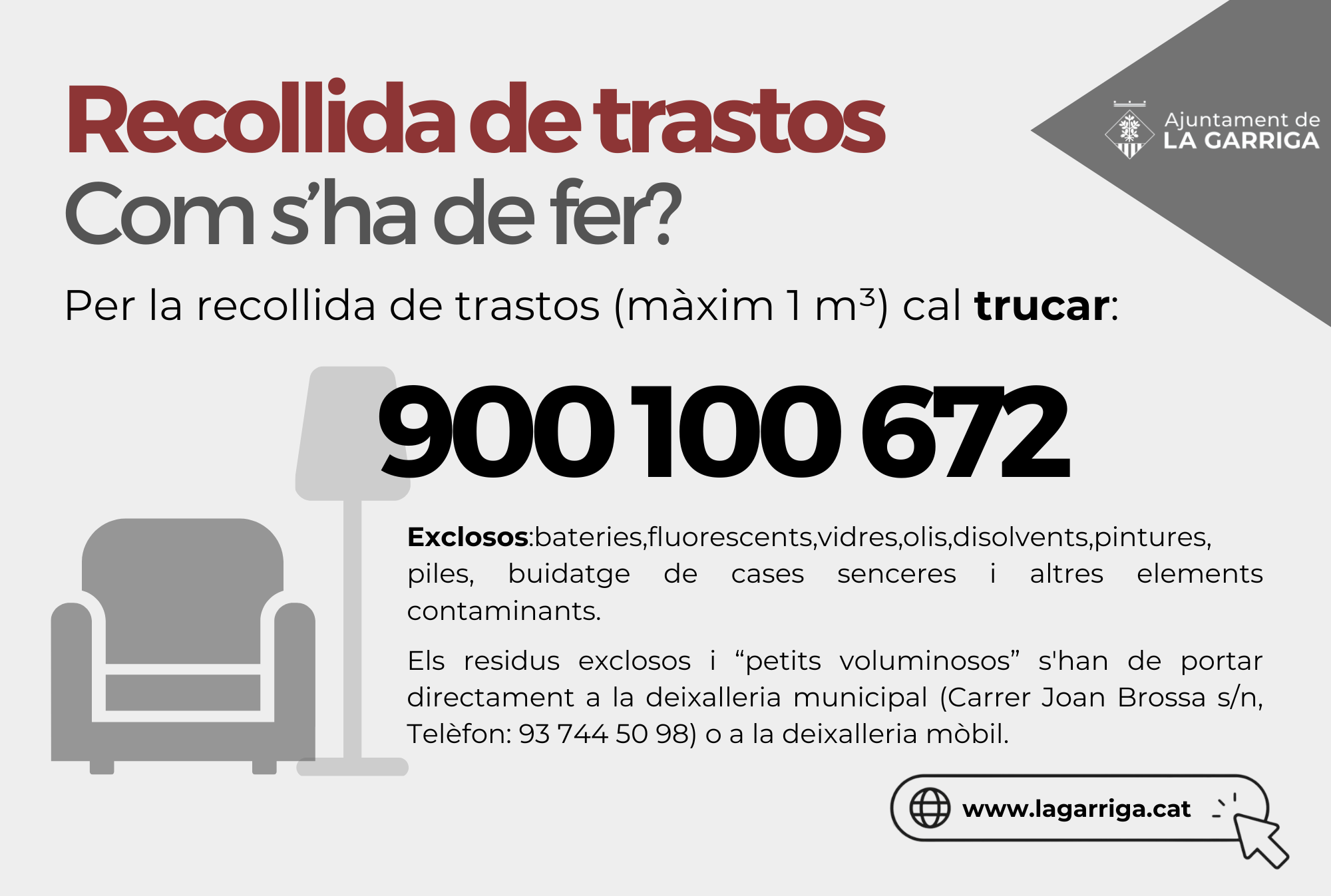 Recollida de trastos a la Garriga