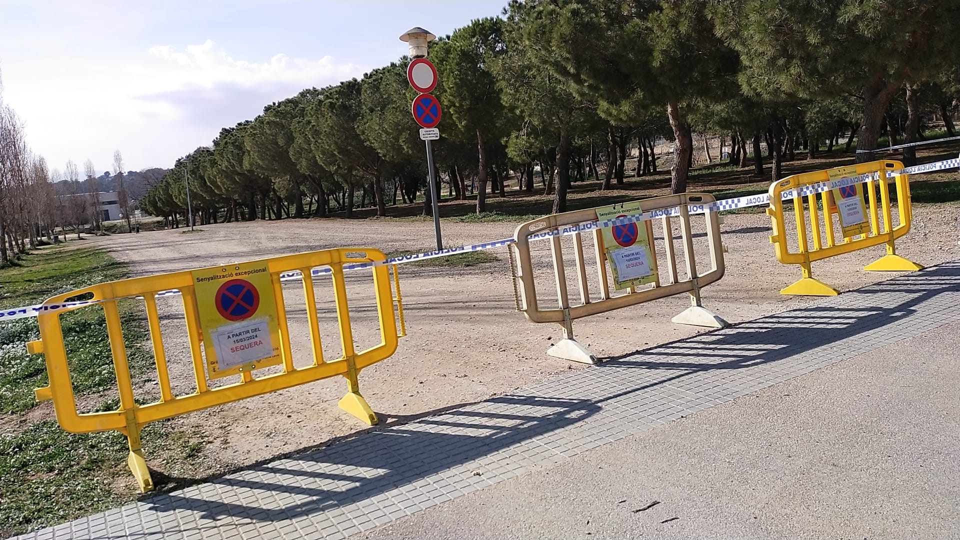 Tancament temporal de la zona d'autocaravanes