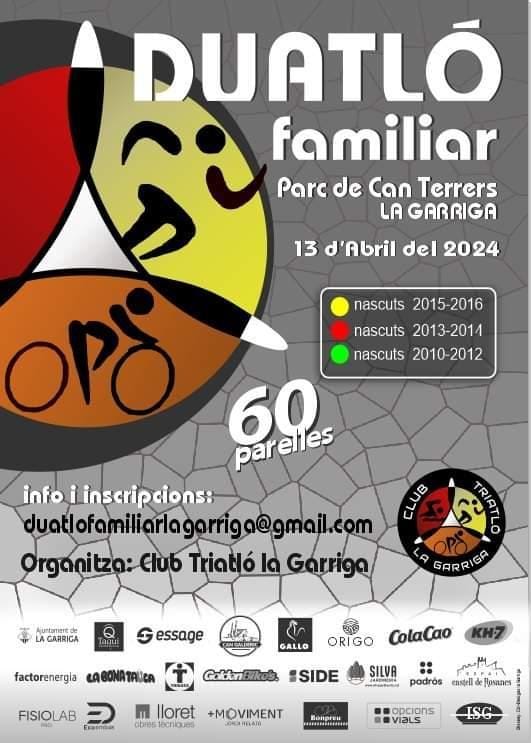 Aquest dissabte, duatló familiar!