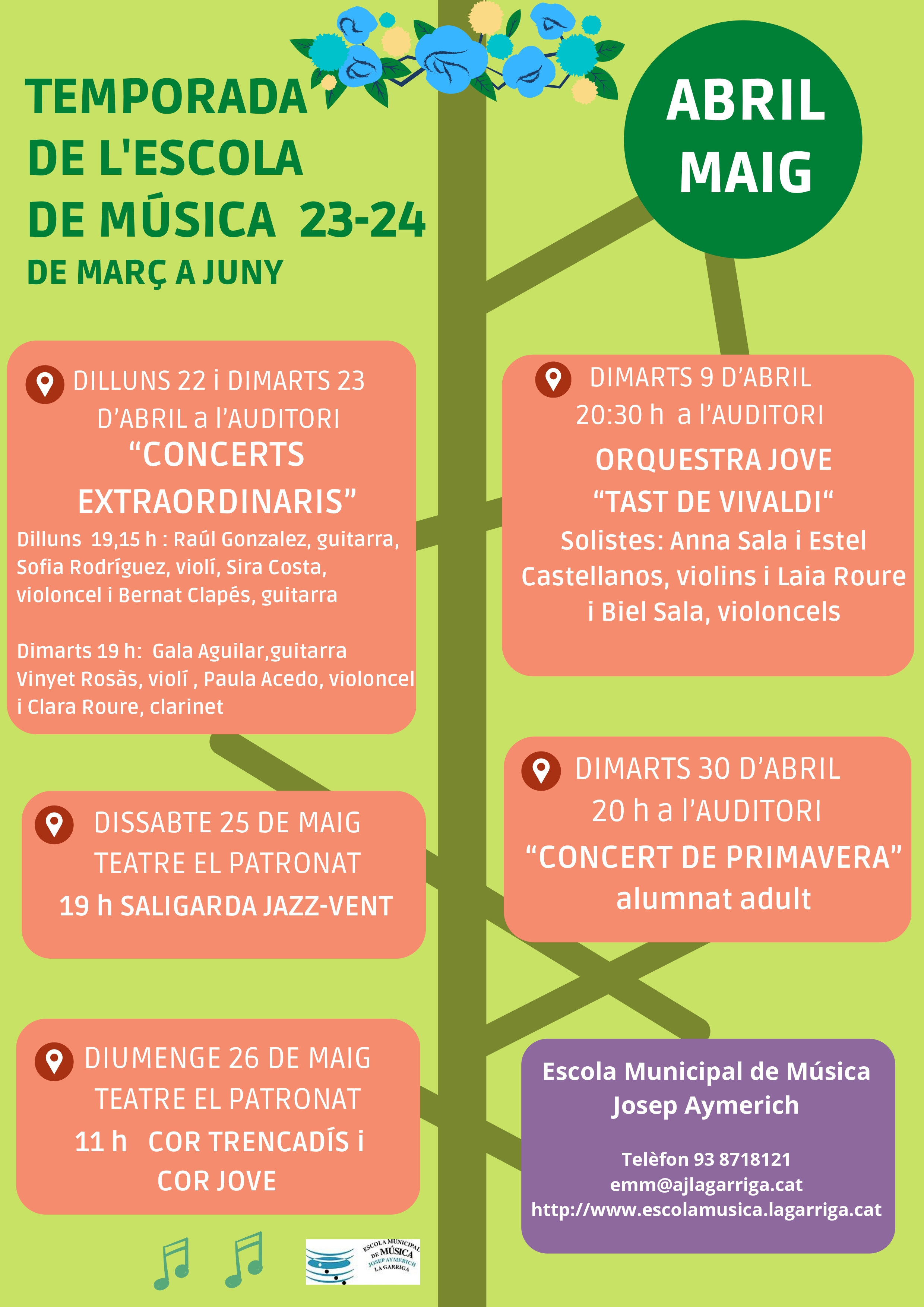 Segueixen els concerts de la Temporada de l'EMM