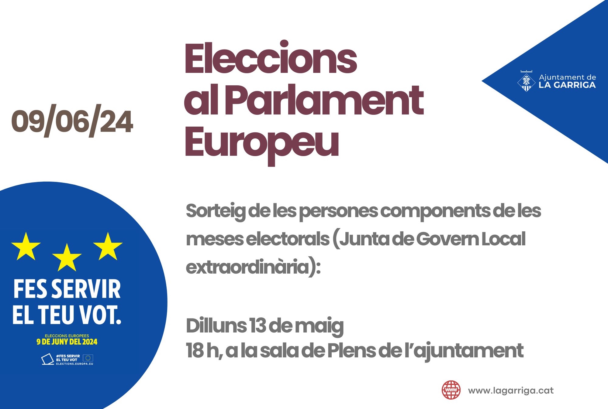 Sessió pública extraordinària de la Junta de Govern Local