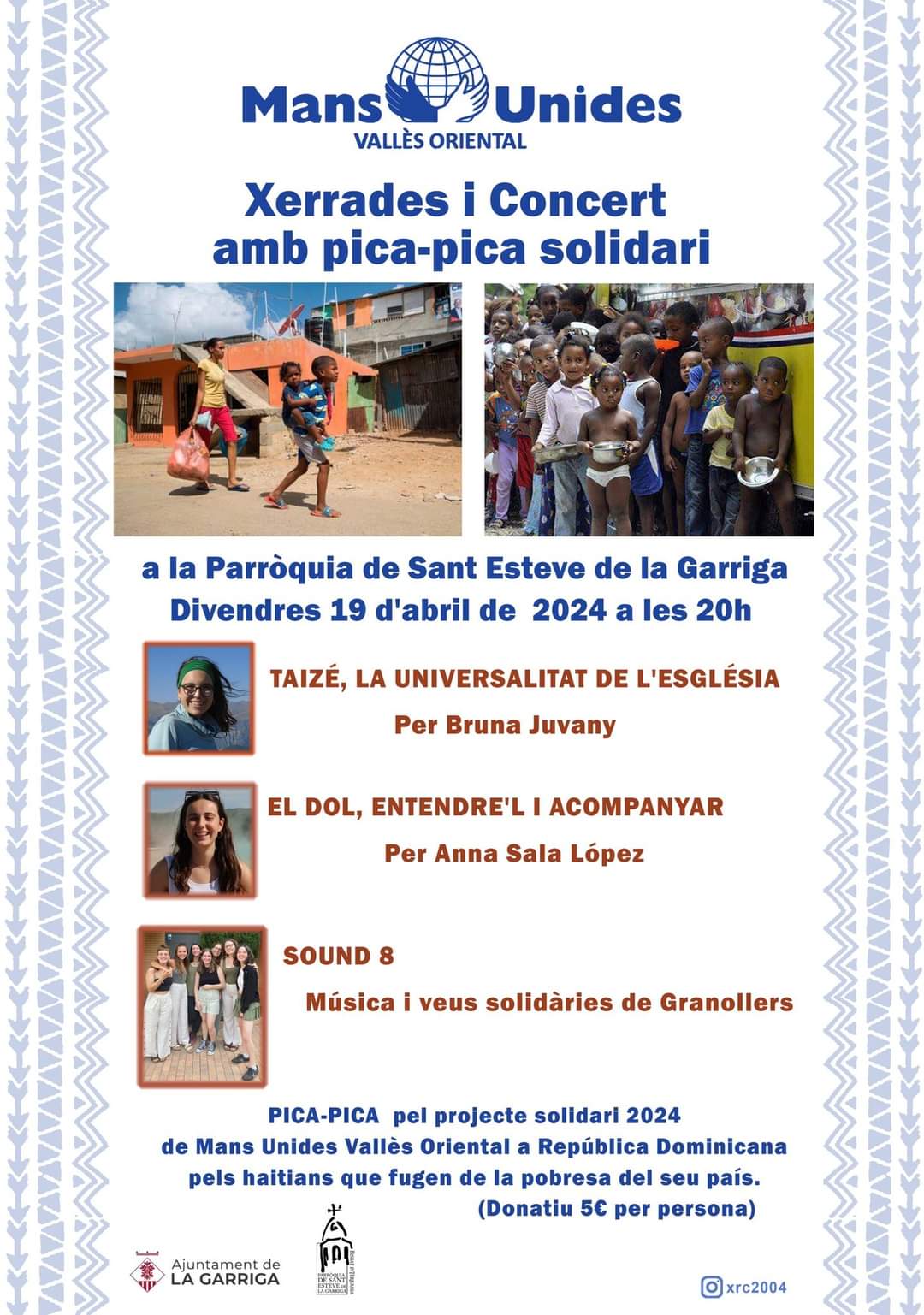 Xerrades i concert amb pica-pica solidari