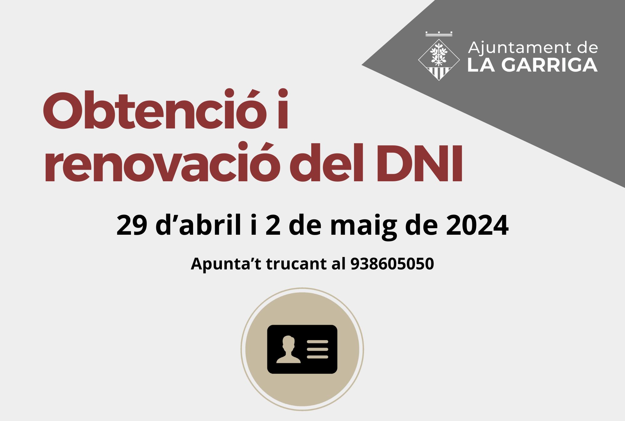 Obtenció i renovació del DNI