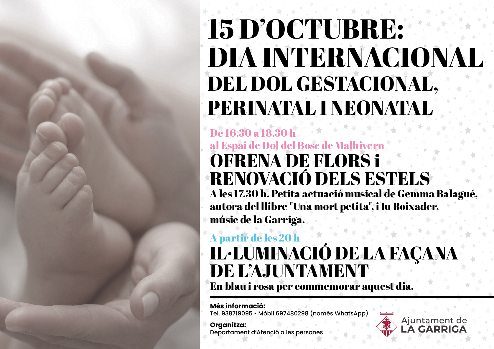 Commemoració del Dia Internacional del Dol Gestacional, Perinatal i Neonatal i renovació d'estels
