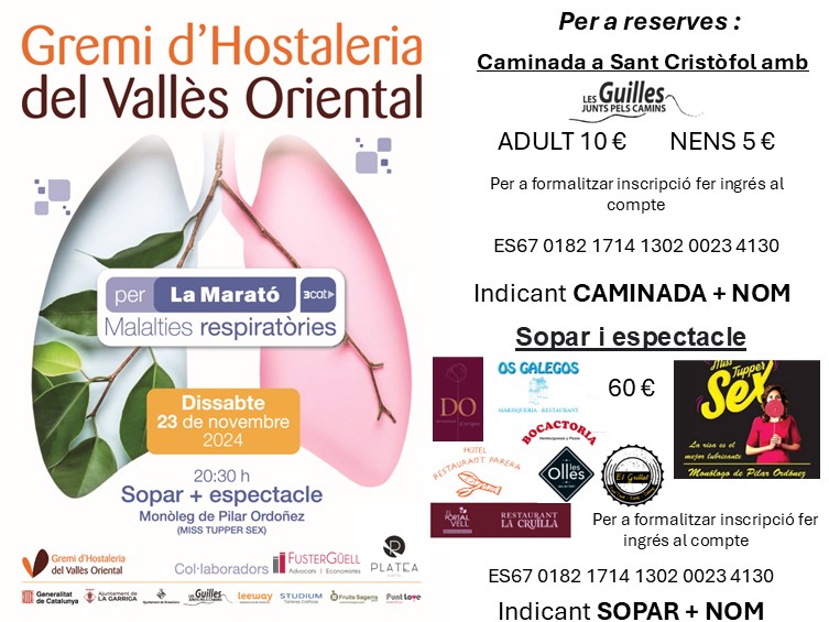 Caminada i sopar per la Marató de TV3