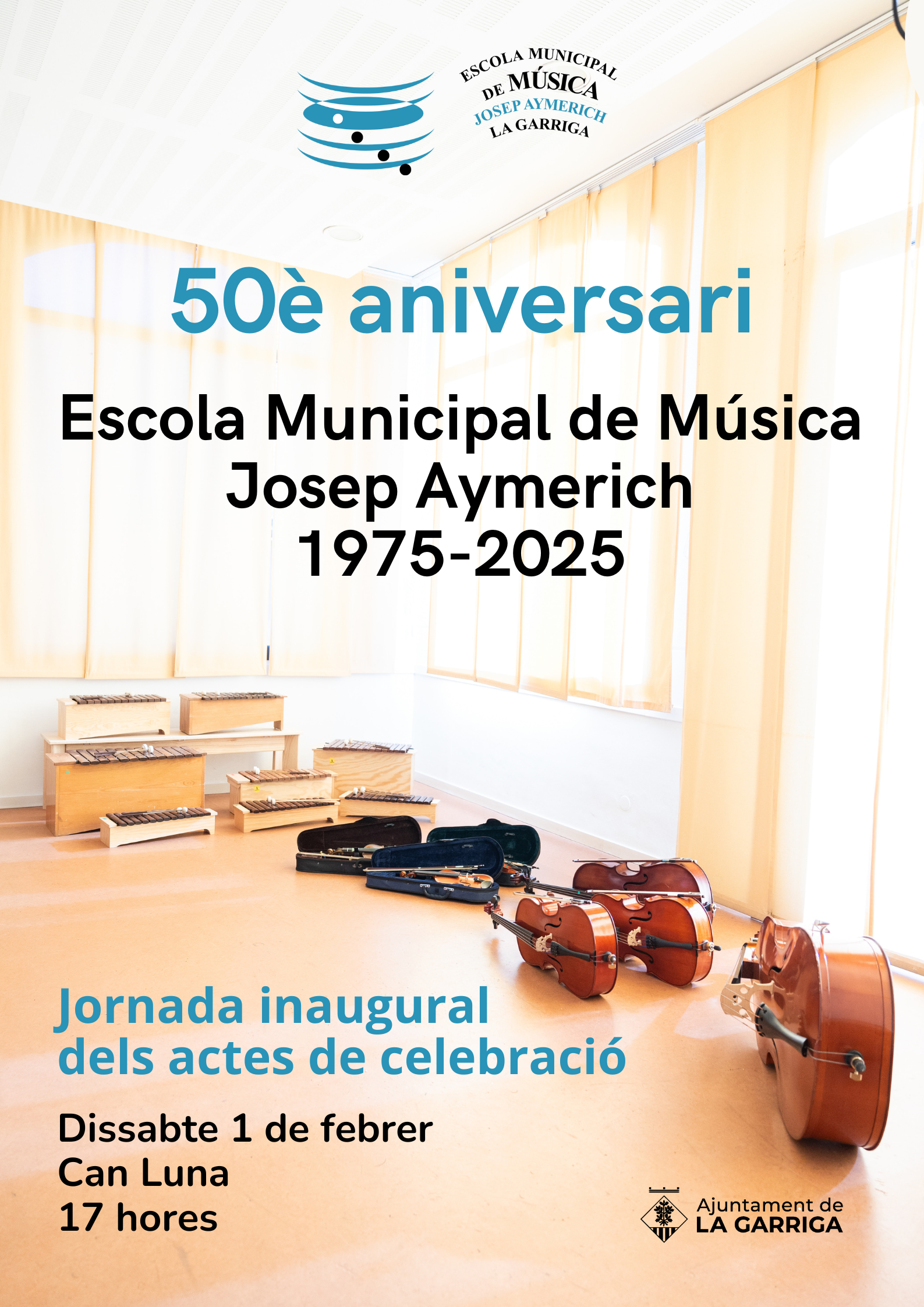 Jornada d'inauguració del 50è aniversari de l'Escola Municipal de Música Josep Aymerich