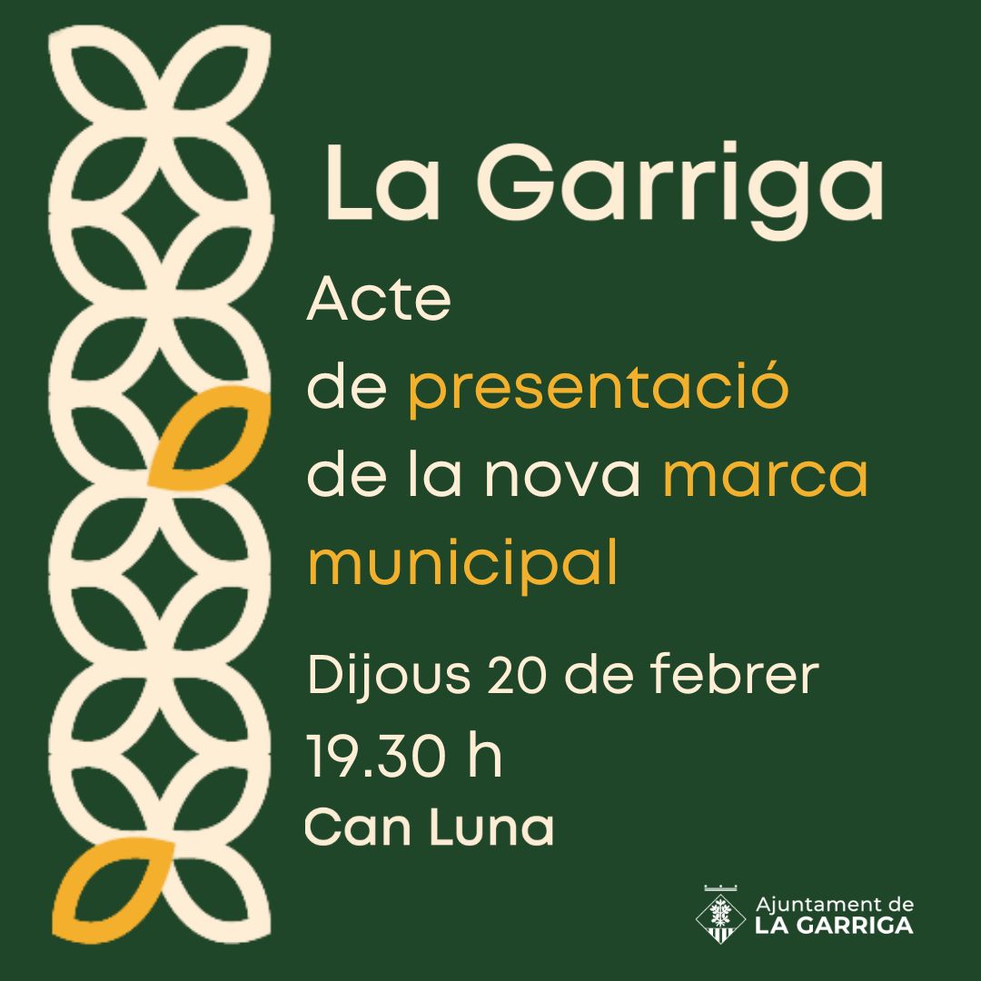 Presentació de la marca ciutat la Garriga