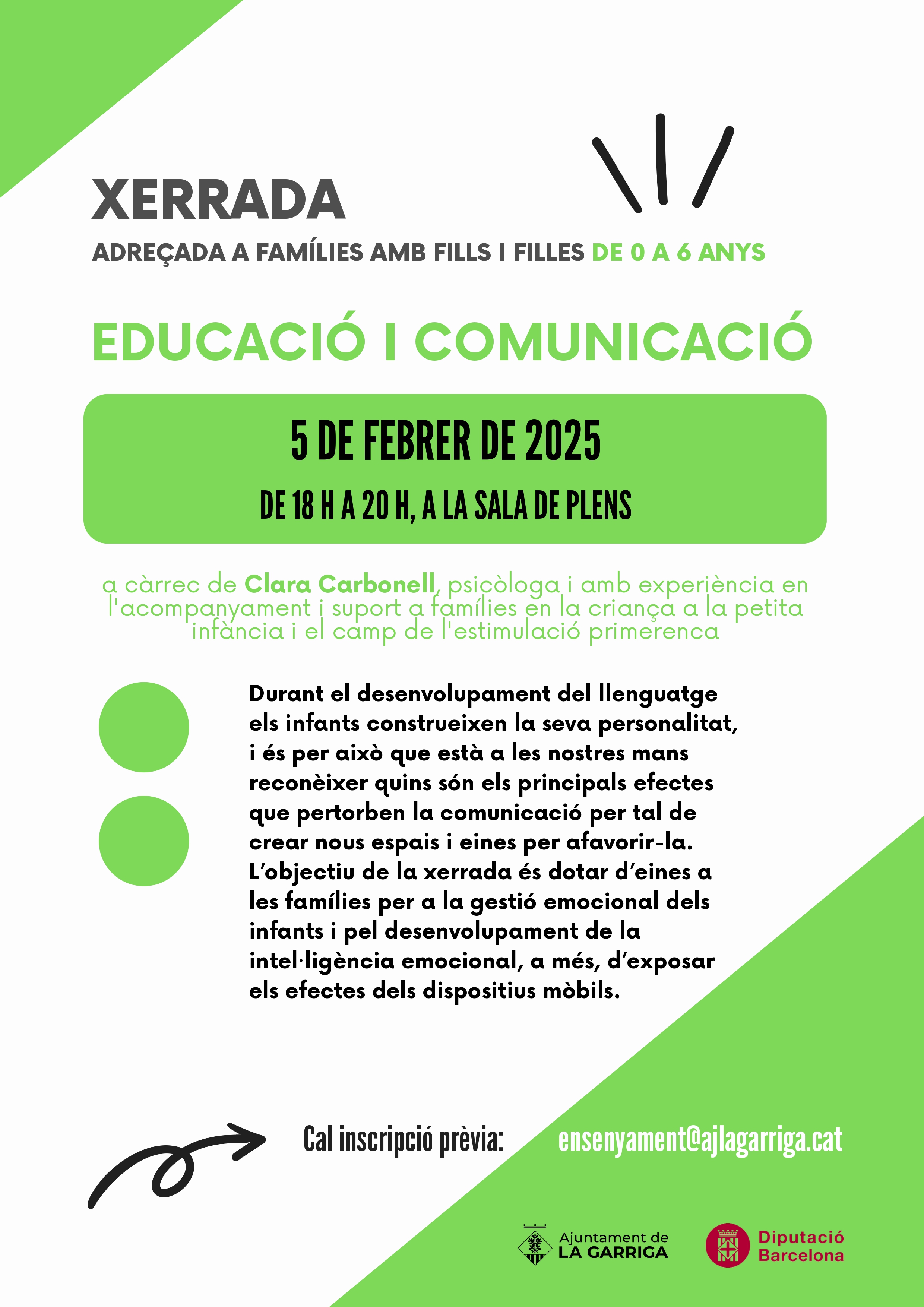 Xerrada: Educació i comunicació ANUL·LADA