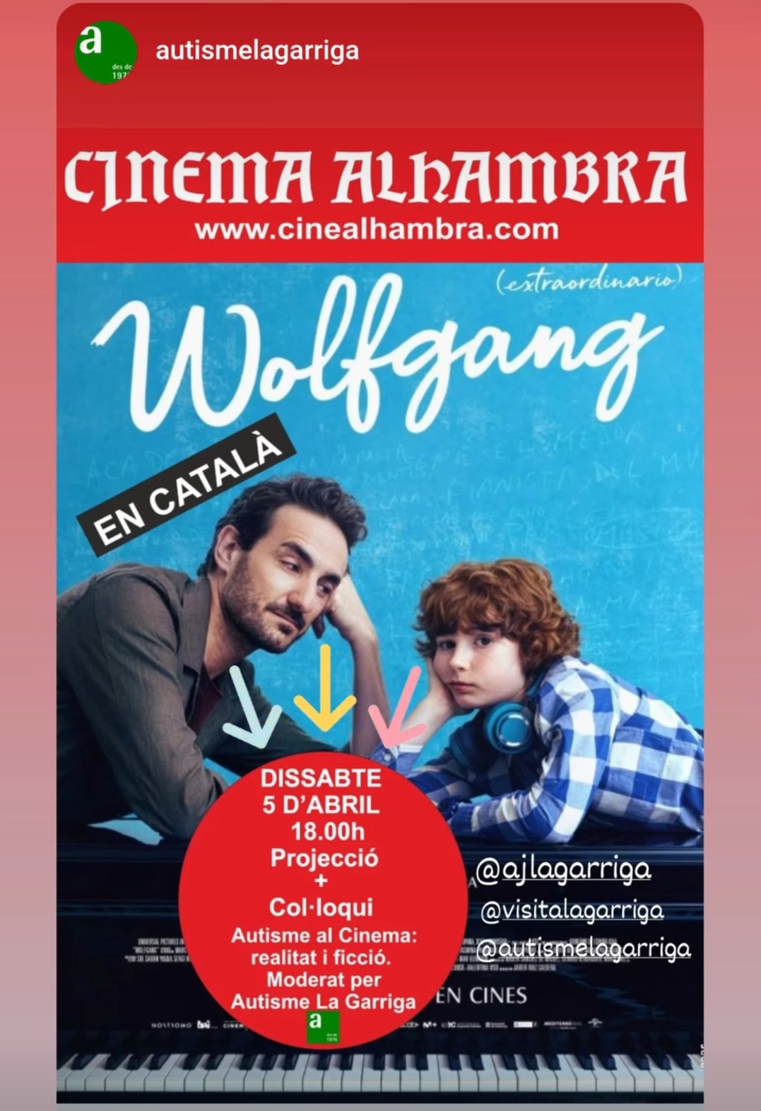 Projecció de la pel·lícula Wolfgang i col·loqui