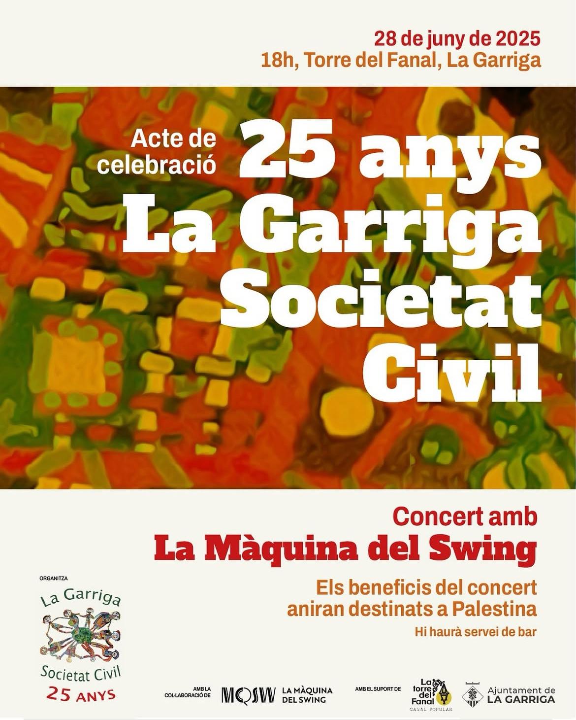 Acte de celebració dels 25 anys de La Garriga Societat Civil