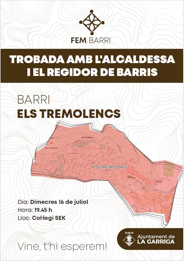 Fem Barri: reunió amb el veïnat dels Tremolencs