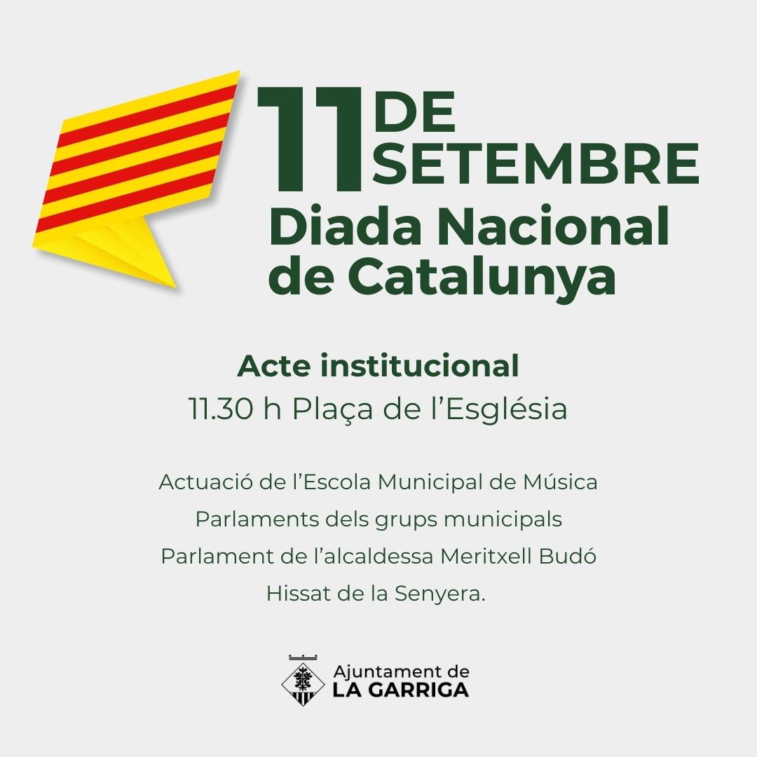 Acte institucional de la Diada de Catalunya