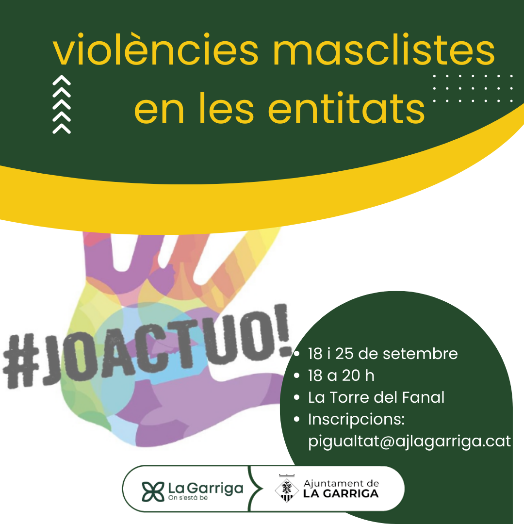 Formació sobre violències masclistes per a entitats