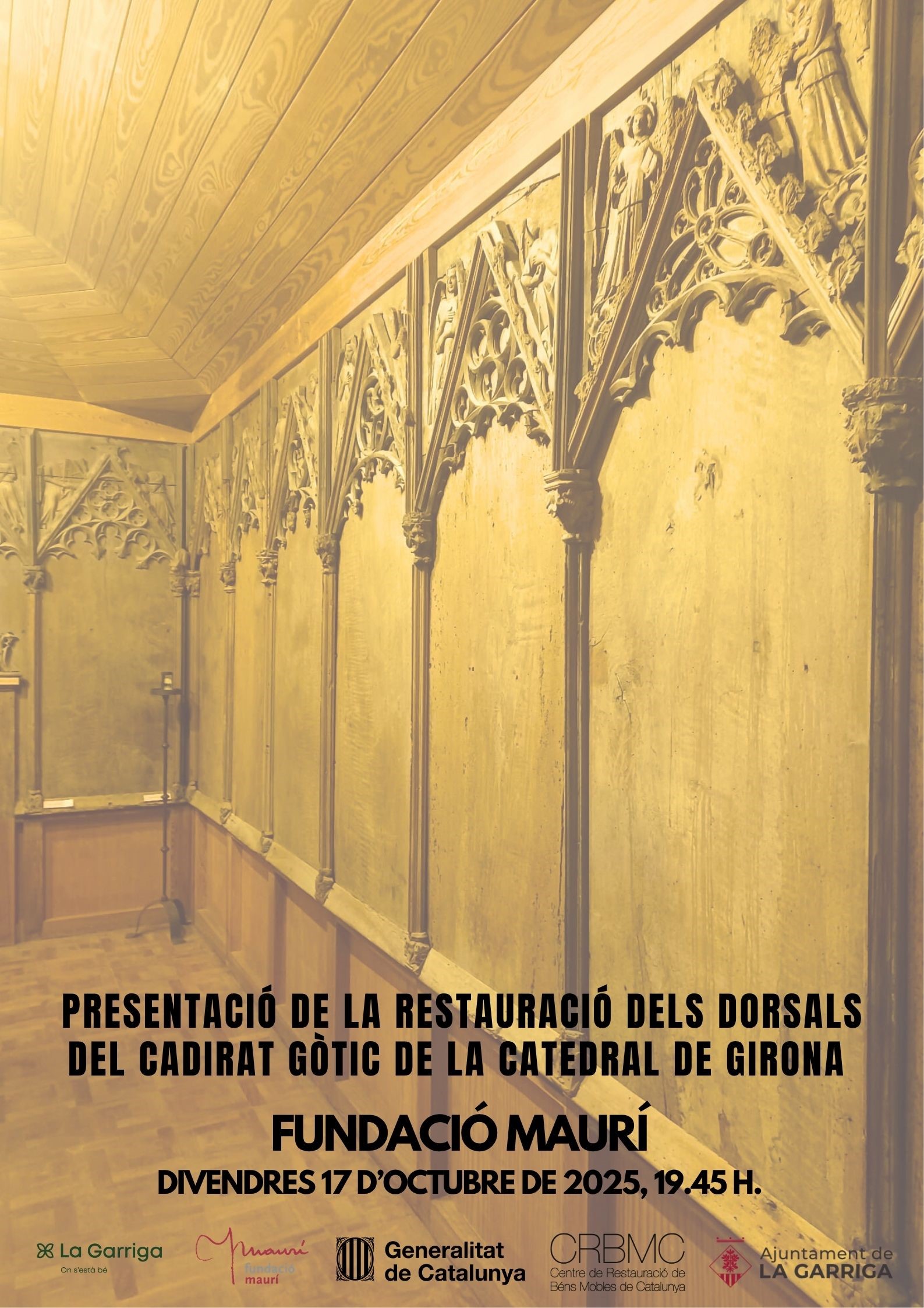 Presentació de la restauració dels dorsals del cadirat gòtic de la catedral de Girona
