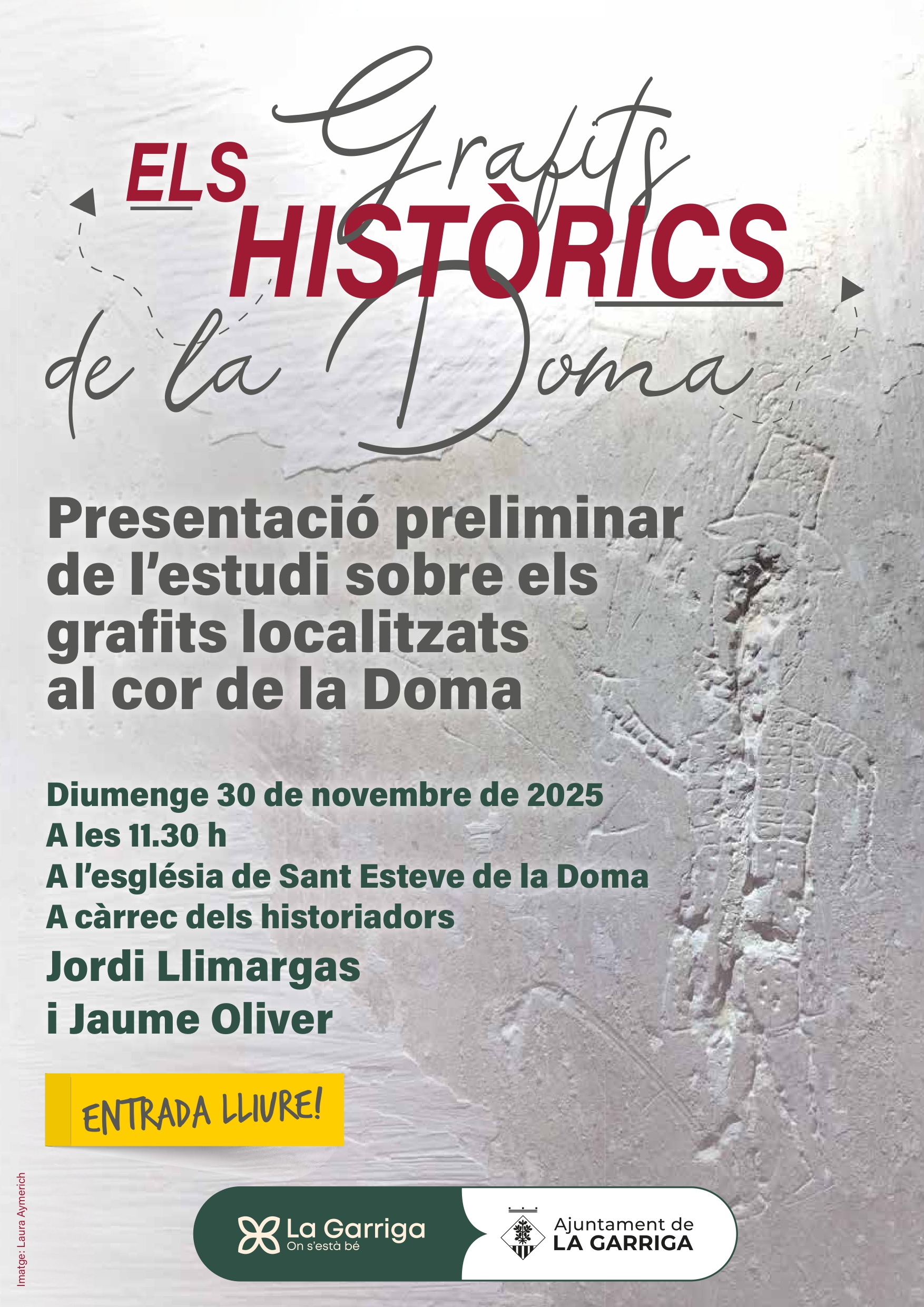 Presentació de l'estudi sobre els grafits de la Doma Presentació de l'estudi sobre els grafits de la Doma