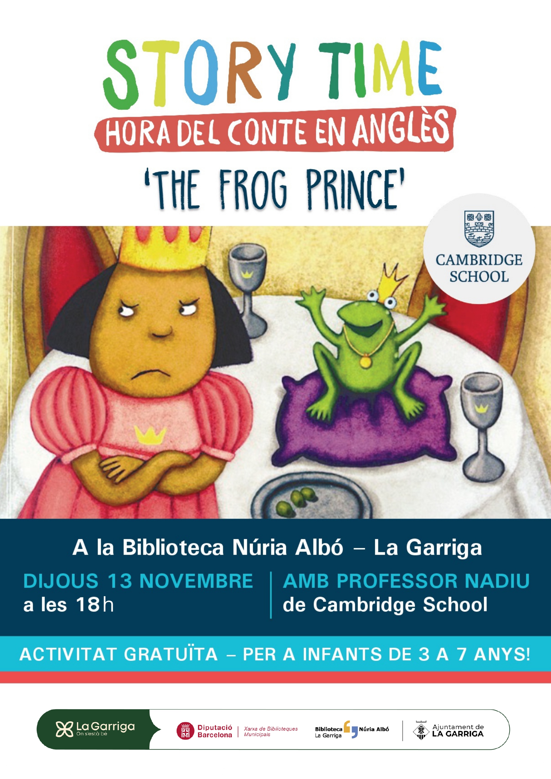 STORY TIME: Hora del Conte en anglès!