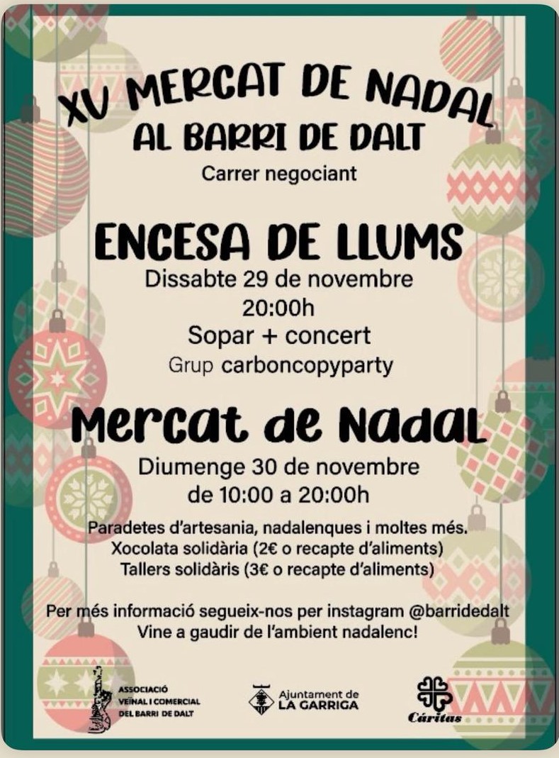 Encesa de llums de Nadal del Barri de Dalt