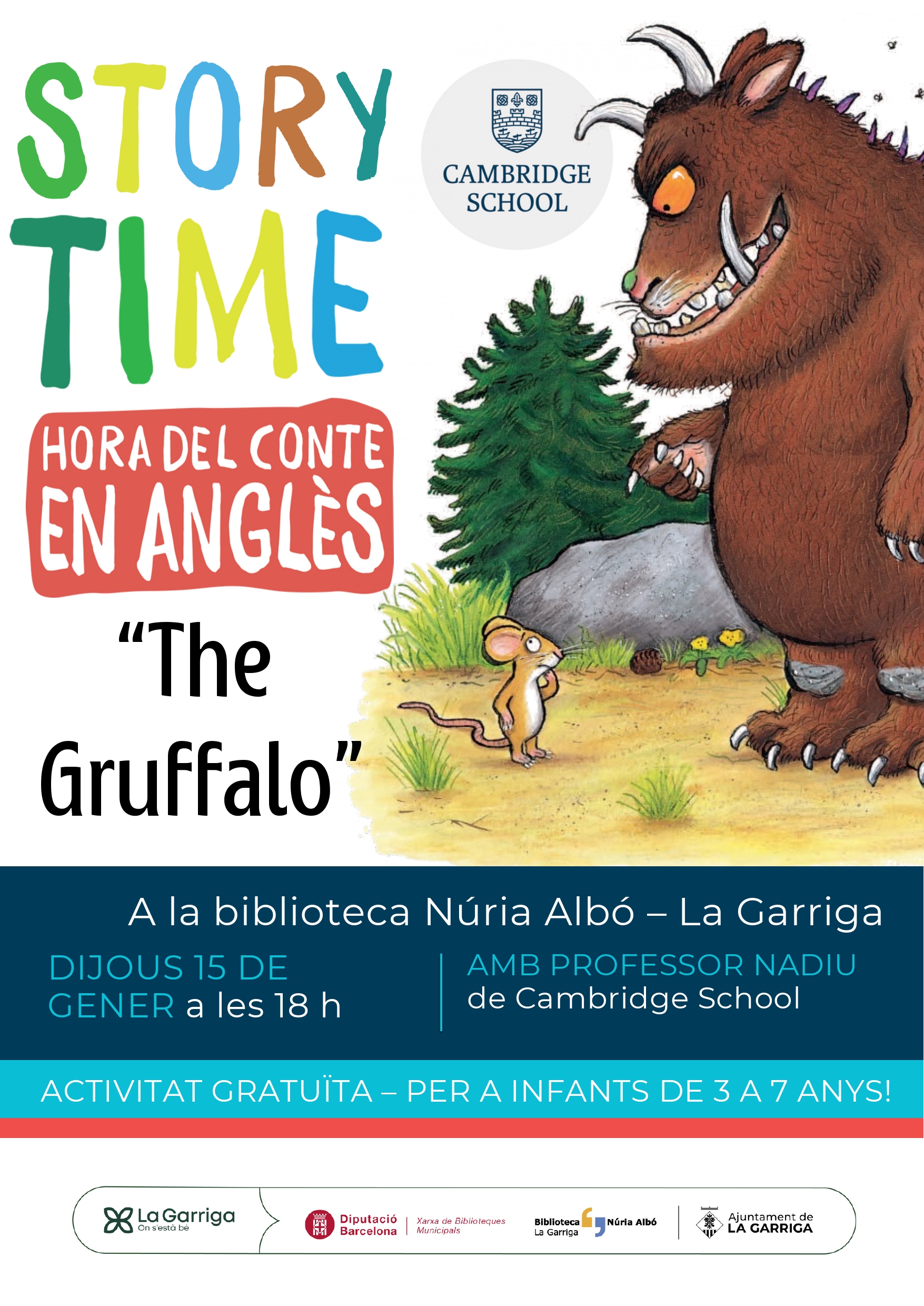 Story Time: Hora del Conte en angl&egrave;s!