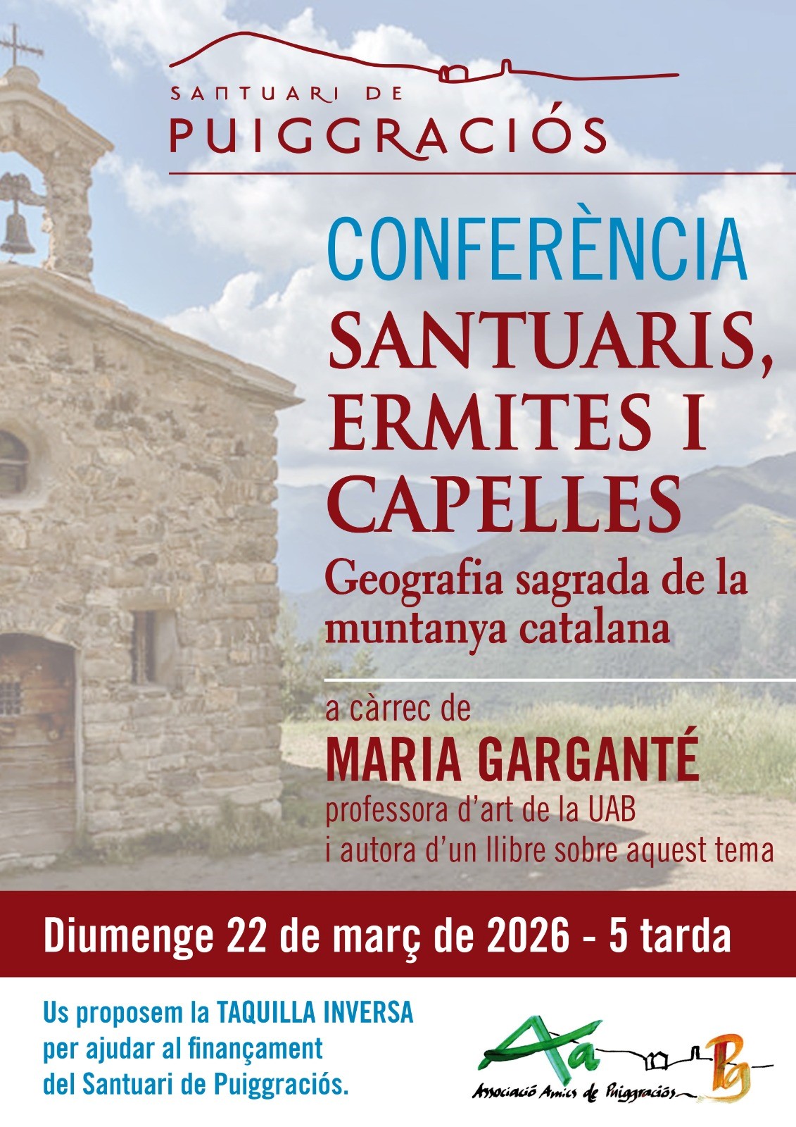 Confer&egrave;ncia: Santuaris, ermites i capelles. Geografia sagrada de la muntanya catalana