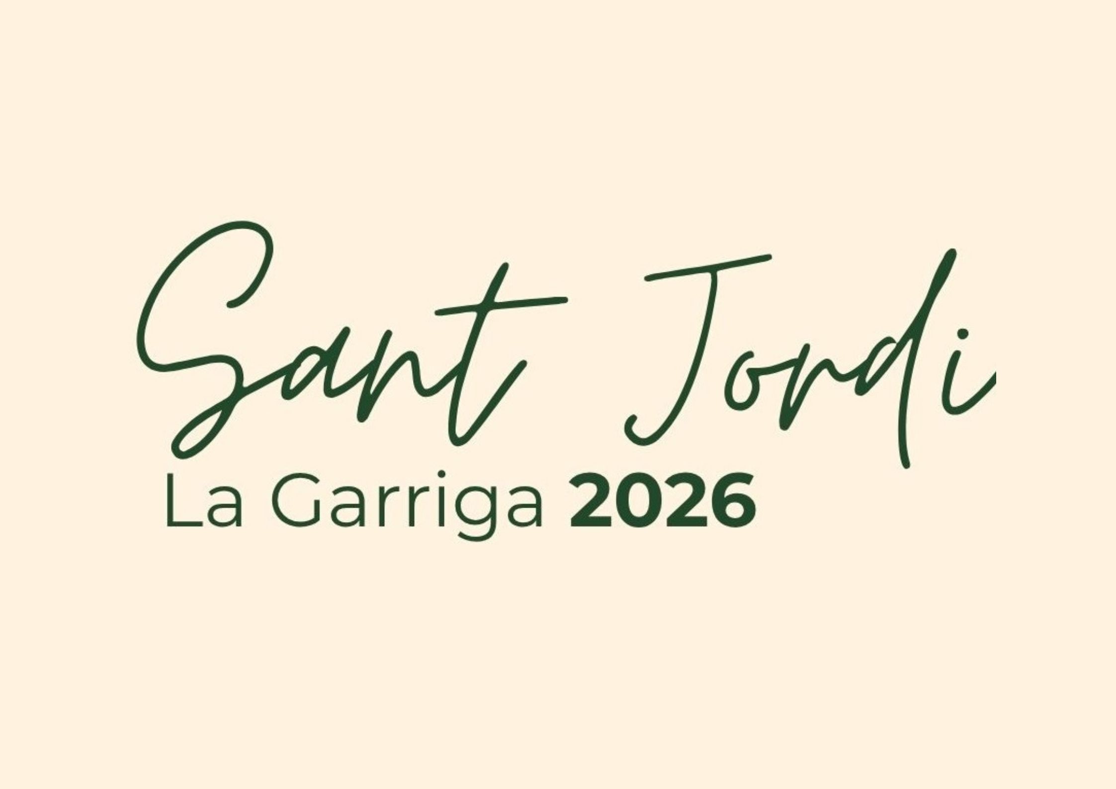 Sant Jordi 2026
