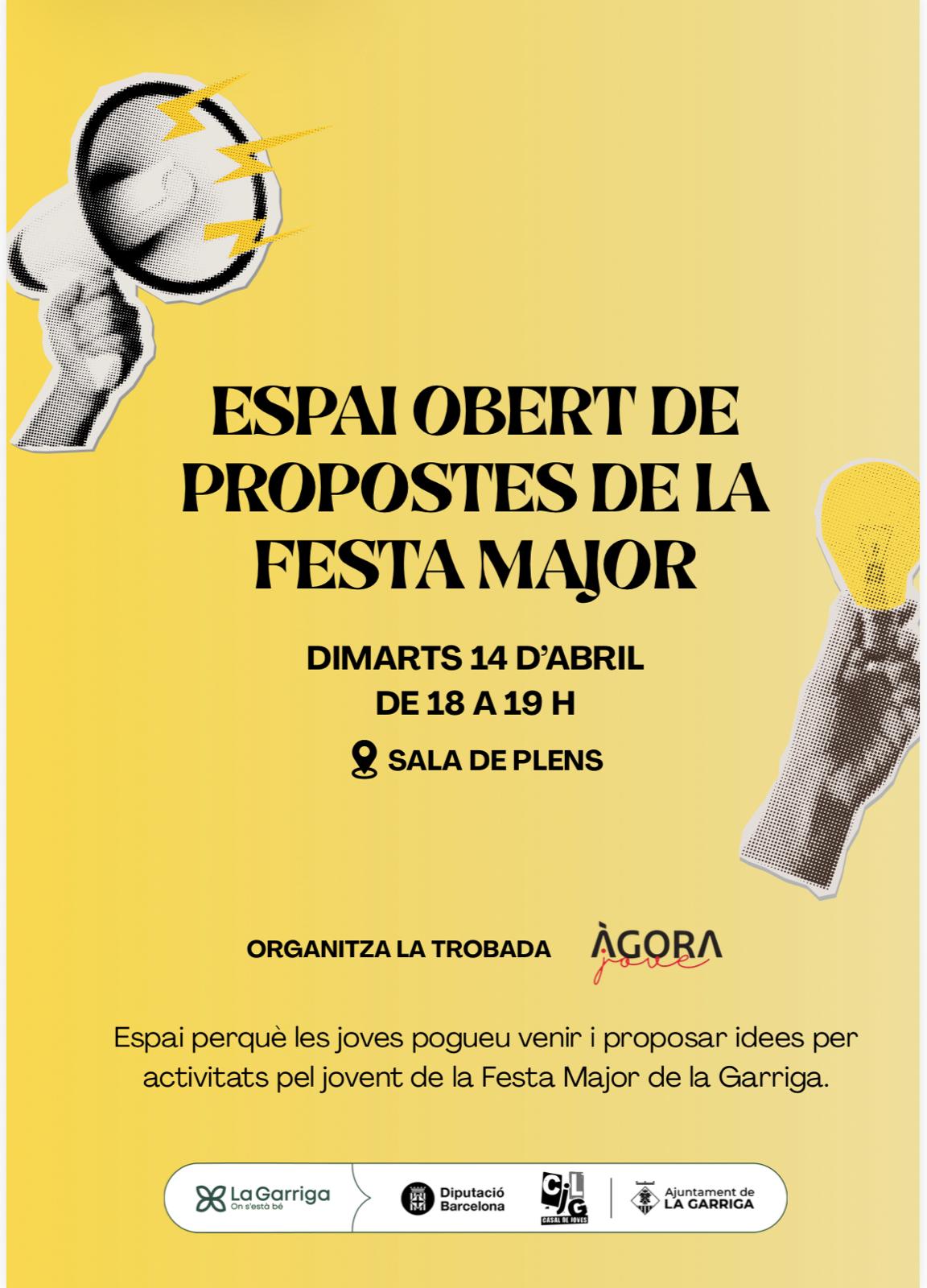 Espai obert de propostes per la Festa Major