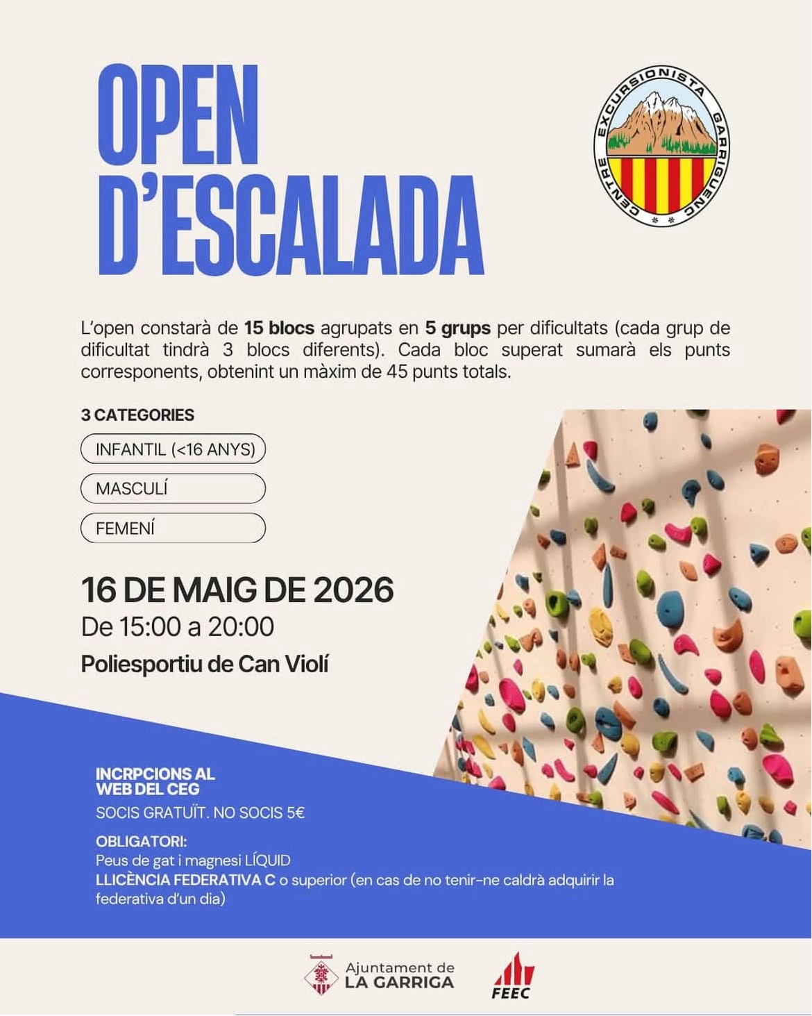 Open escalada