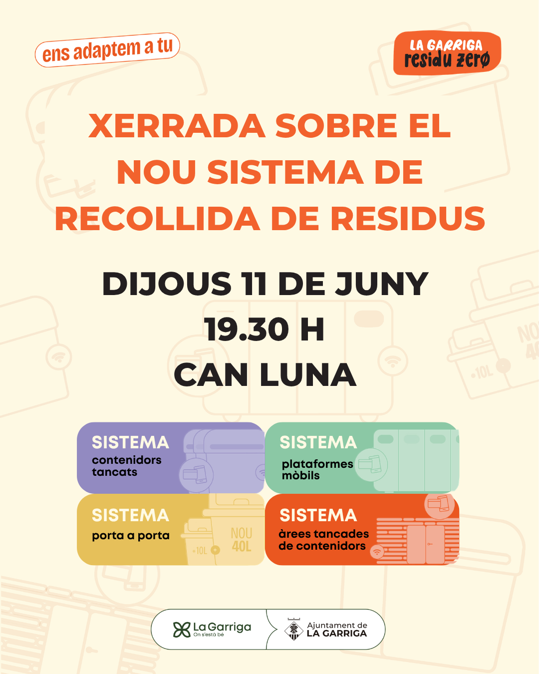 Xerrada sobre el nou model de recollida de residus