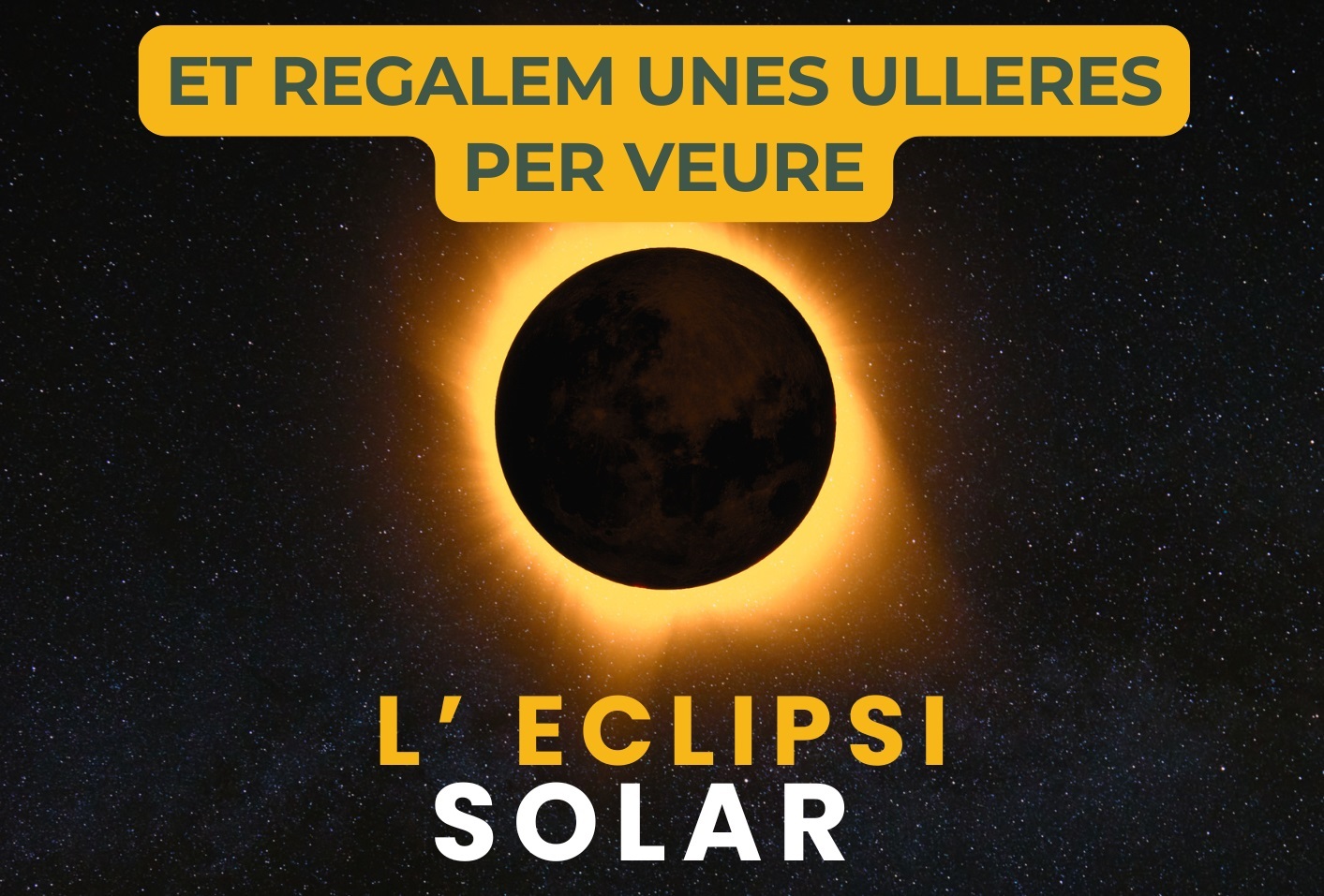L'Ajuntament repartirà ulleres per l'eclipsi