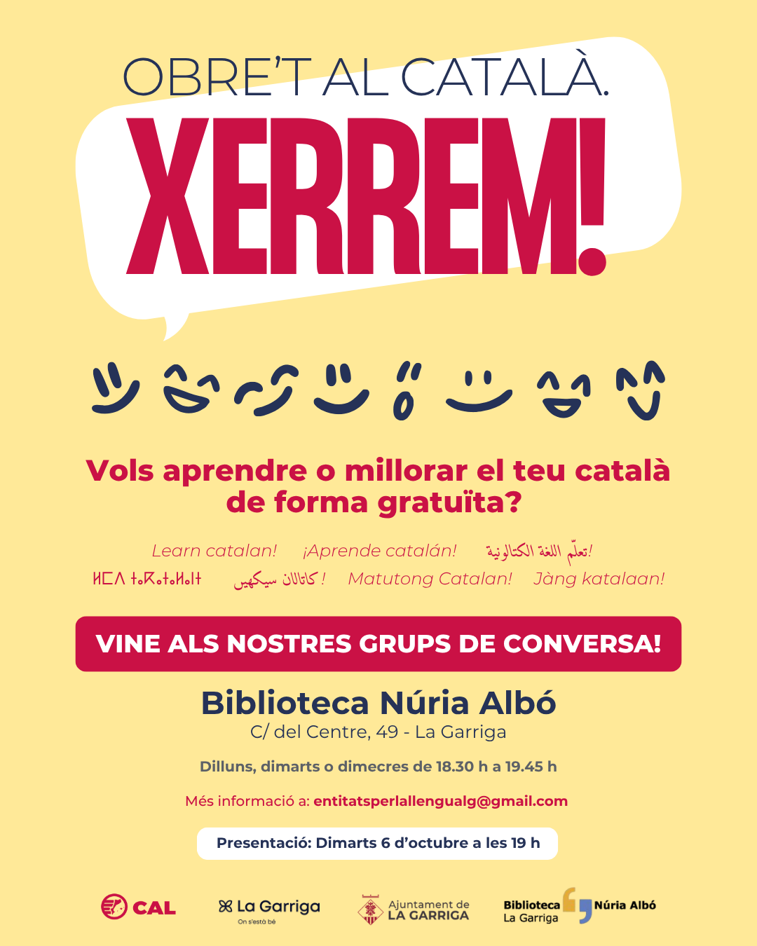 Reuni&oacute; informativa sobre els grups de conversa Xerrem