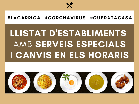 Comerços del poble preparen comandes i adapten horaris