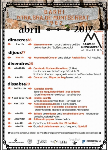 Festa del barri de Montserrat