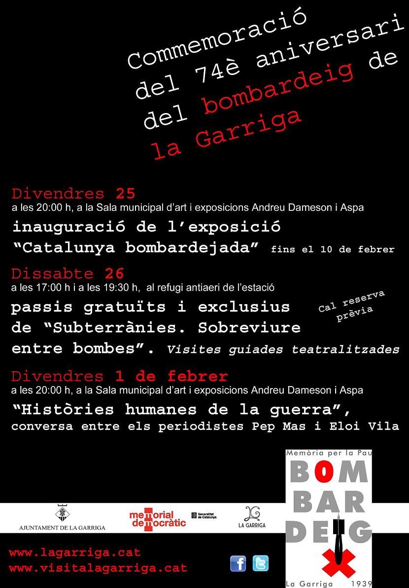 CommemoraciÃ³ del bombardeig a la Garriga 2013